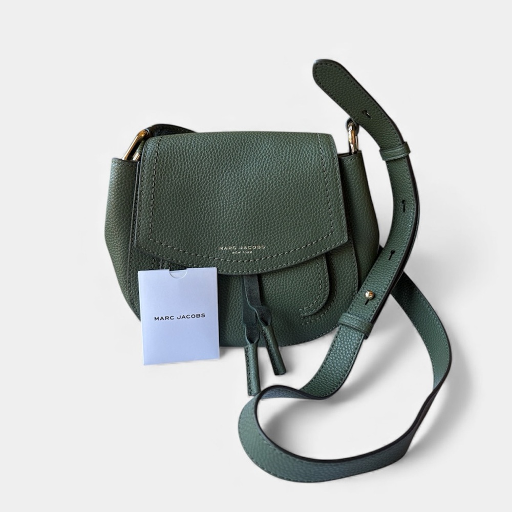 Marc Jacobs Maverick Saddle Crossbody New in Green - Picture 4 of 9
